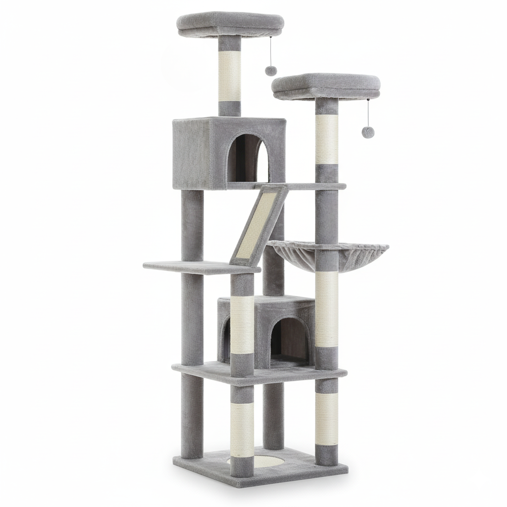 Fauneo — L’aventure, le confort et le griffoir réunis en un seul arbre.