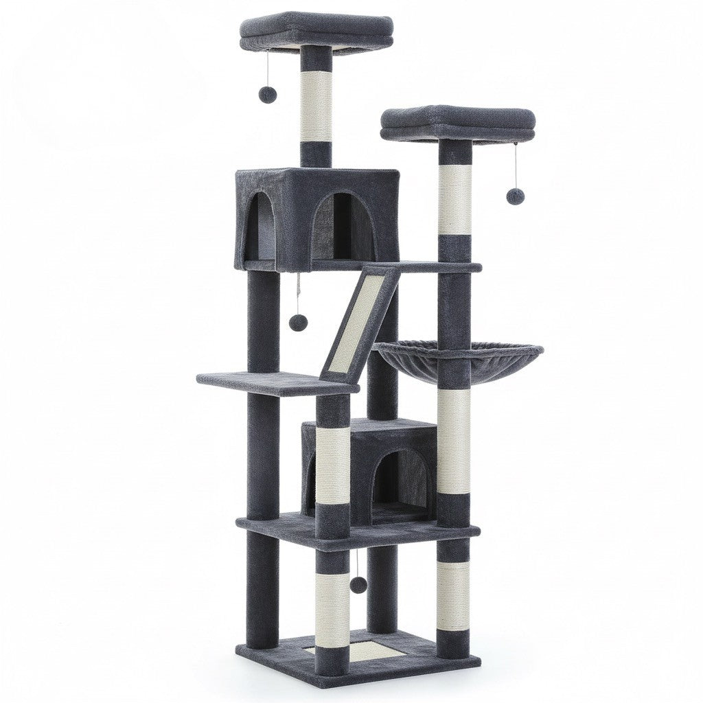 Fauneo — L’aventure, le confort et le griffoir réunis en un seul arbre.