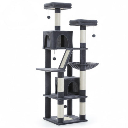 Fauneo — L’aventure, le confort et le griffoir réunis en un seul arbre.