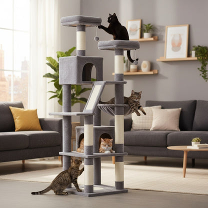 Fauneo — L’aventure, le confort et le griffoir réunis en un seul arbre.