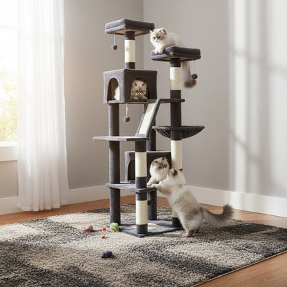 Fauneo — L’aventure, le confort et le griffoir réunis en un seul arbre.