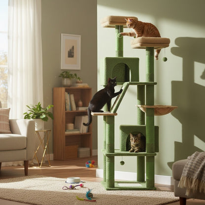 Fauneo — L’aventure, le confort et le griffoir réunis en un seul arbre.